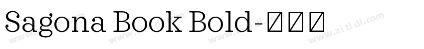 Sagona Book Bold字体转换